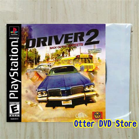 Jual Kaset CD Game Ps1 Ps 1 Driver 2 Back On The Streets 2 Disc