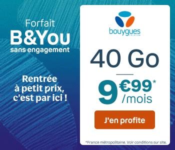 Profitez De Ce Nouveau Forfait B You Go Seulement Par Mois