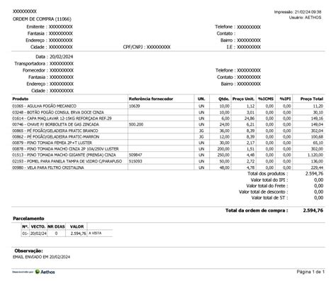 Modelo Ordem De Compra Gratu To E Pronto Para E Como Usar