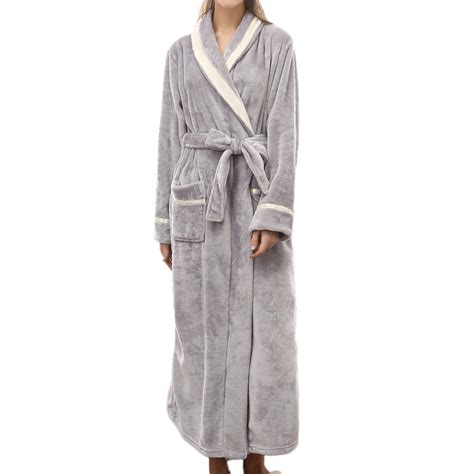 Vekdone 2024 Clearance Sale Womens Long Robe Plus Size Fuzzy Fleece