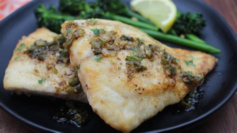 Sautéed Striped Bass With Garlic Butter Mariners Menu