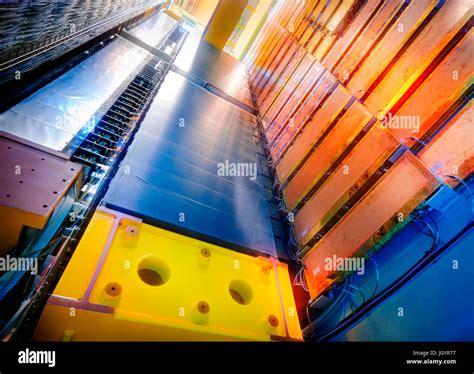 Muon Detector Chamber In The Lhcb Experiment At Cern Stock Photo Alamy