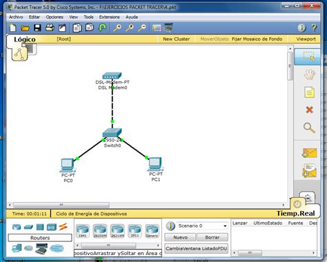 Tecnologia y Computación Ejercicios de Packet Tracer