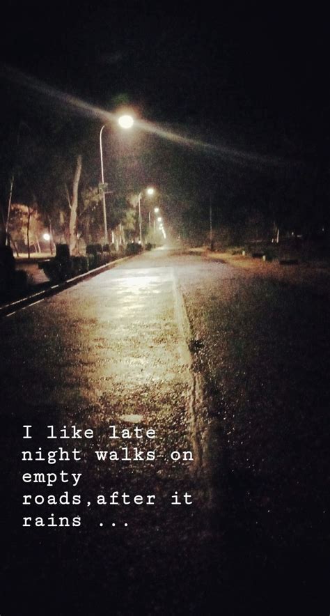 Late Night Walks On Rainy Night Are Peaceful Citazioni Instagram