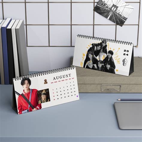 Bts Desk Calendar Kpop Gifts For Army Album Bt Jimin V Taehyung