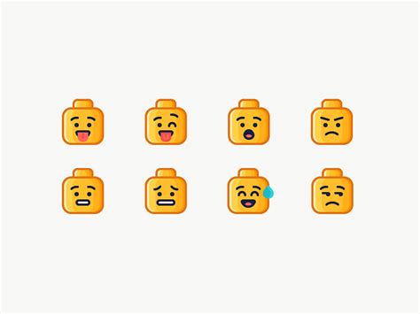 LEGO Emoji by Justas Galaburda on Dribbble