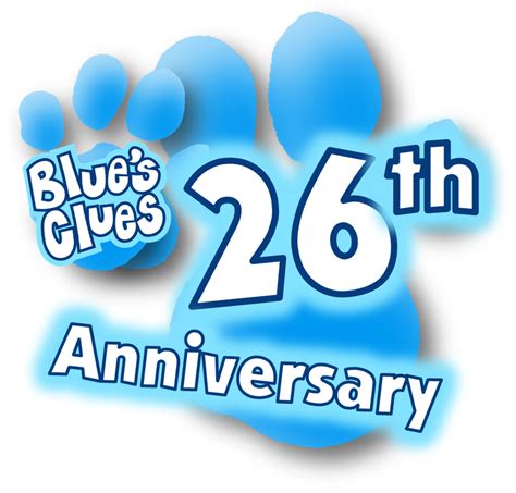 Blue's Clues 26th Anniversary logo by Vissy1 on DeviantArt