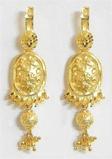 Gold Plated Dangle Earrings