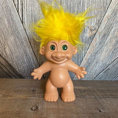 Vintage Ceramic Troll Doll RARE Large CERAMIC Troll Doll Russ Berrie 8