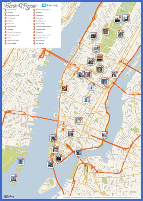 New York Metro Map Tourist Attractions