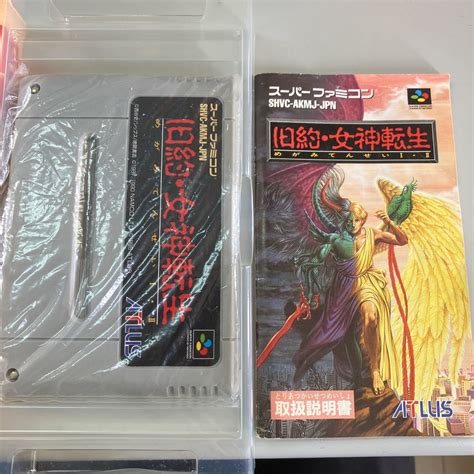 【傷や汚れあり】【中古品】sfc 旧約・女神転生 箱説明書付 スーパーファミコン 旧約女神転生（めがみてんせいⅠ・Ⅱ）アトラス の落札情報詳細