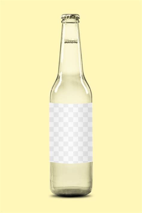 Beer Bottle Label Png Mockup Free Png Rawpixel