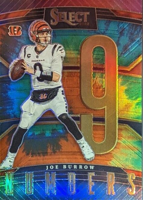 Joe Burrow 2022 Select Select Numbers Tie Dye SN 8 Price Guide