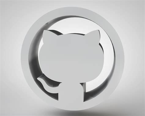 Github 3D Logos