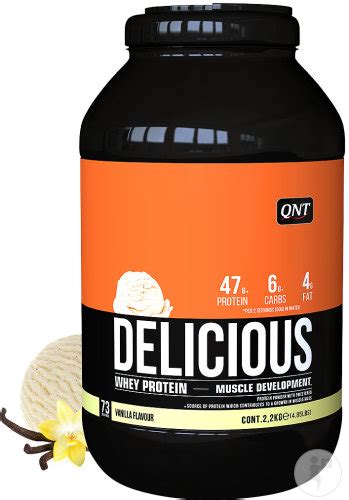 Qnt Delicious Whey Protein Pulver Vanille Sahne Geschmack Dose 2 2kg Apo24