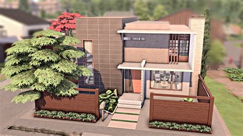 Mt Komorebi Modern House The Sims Speed Build No Cc Youtube