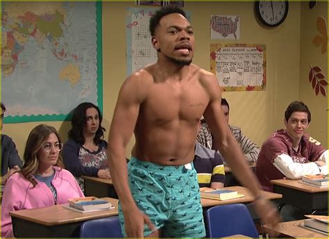 Chance the Rapper Strips Shirtless, Wears Only His Underwear on 'SNL ...