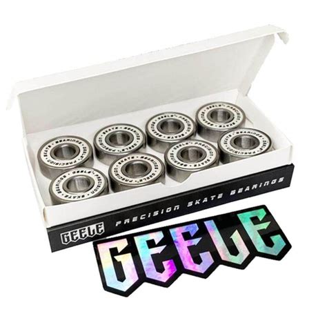 LazaraMall 8x Skateboard Bearings Carbon Steel For Longboards Roller