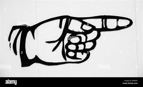 Finger pointing Black and White Stock Photos & Images - Alamy