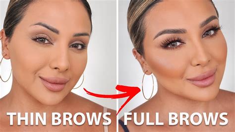 How To Make Sparse Eyebrows Look Fuller Nina Ubhi Youtube