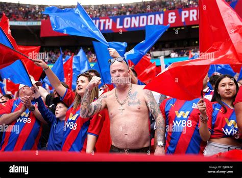 Crystal Palace Fans Before The Emirates FA Cup Semi Final Match At