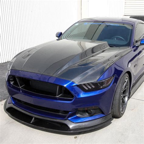 2015 - 2016 Mustang Carbon Fiber Cowl Hood | Anderson Composites