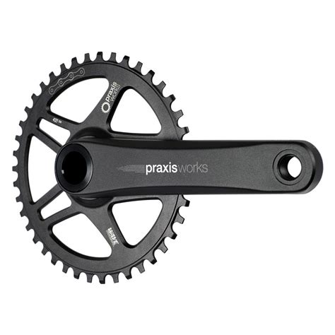 praxis alba   bcd crankset black bikeinn