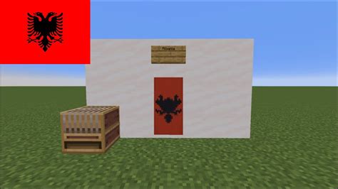 How To Make Albanias Flag In Minecraft Youtube