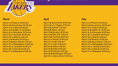 Lakers Printable Schedule 2023 24 Printable Word Searches