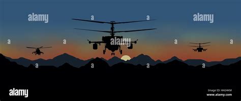 Silhouette Hubschrauber Fotos Und Bildmaterial In Hoher Aufl Sung Alamy