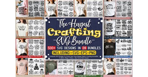 The Hugest Crafting SVG Bundle Bundle Creative Fabrica