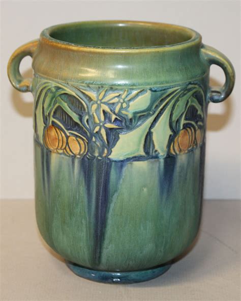 Bargain Johns Antiques Roseville Pottery Green Baneda Pattern