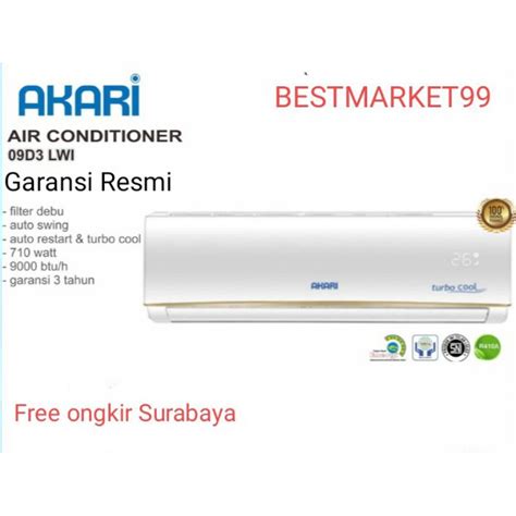 Jual Ac Akari D Lwk Pk E Lwi Pk Turbo Cool Low Watt Unit