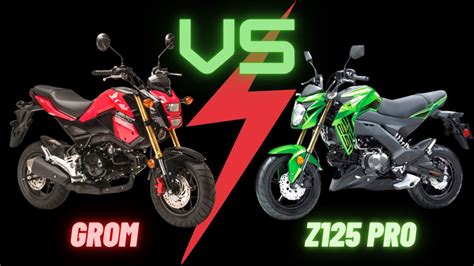 Grom Vs Z Pro Featherweight Motorcycle Showdown Youtube