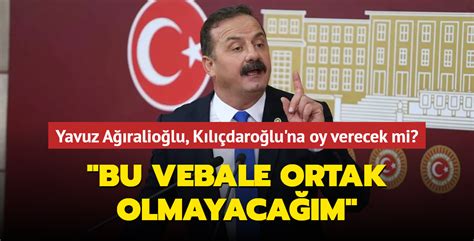 İYİ Partili Ağıralioğlu Kılıçdaroğlu na oy verecek mi Bu vebale