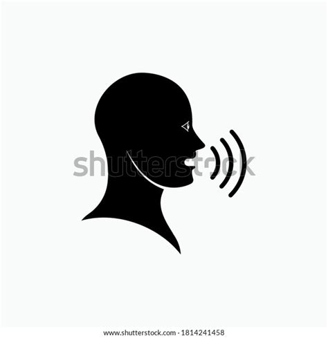 Talk Icon Speaking Symbol Vector Logo Stock Vector Royalty Free