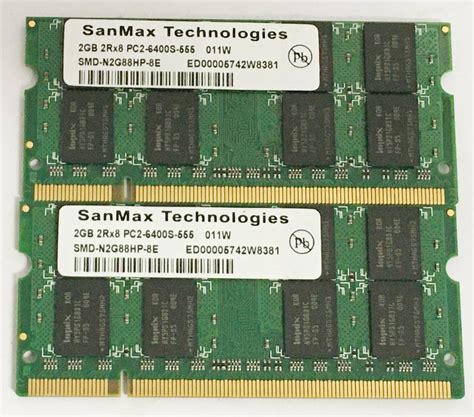 Yahooオークション Pc2 ノート用 Ddr2 メモリ Sanmax Technologies