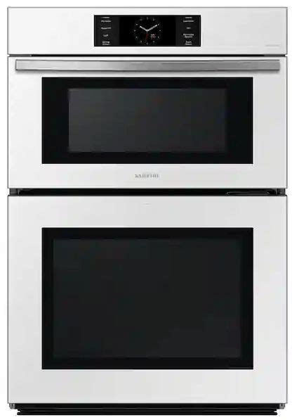 Samsung Bespoke 30" White Glass Oven/Microwave Combination Electric Wall Oven | Bill Smith ...