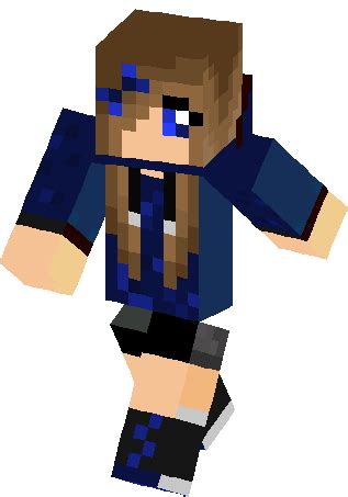 Blue Hoodie Girl Skin | Minecraft Skins