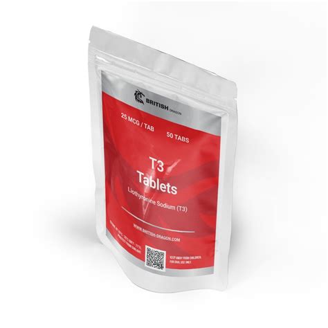 T3 Tablets - Liothyronine Sodium - British Dragon Pharmaceuticals Supplier