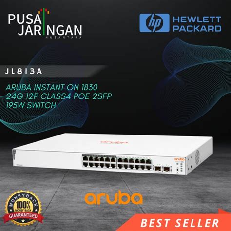 Jual HPE JL813A Aruba Instant On 1830 24G 12p Class4 PoE 2SFP 195W