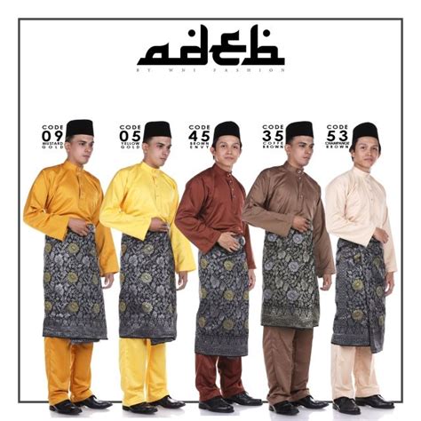 KANAK2 REMAJA BAYI Baju Melayu Tradisional Pesak Teluk Belanga Cekak