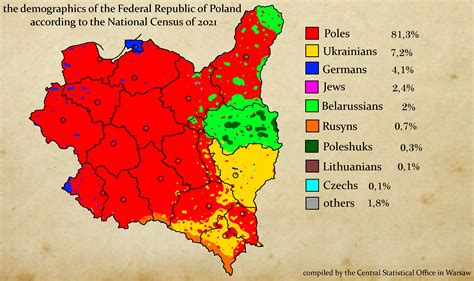 A Follow Up On My Federal Republic Of Poland Map The Demographics R