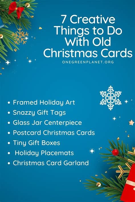 Creative Things To Do With Old Christmas Cards