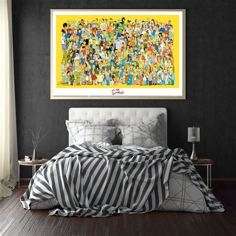 List of All the Characters of the Simpsons Poster Room - Etsy