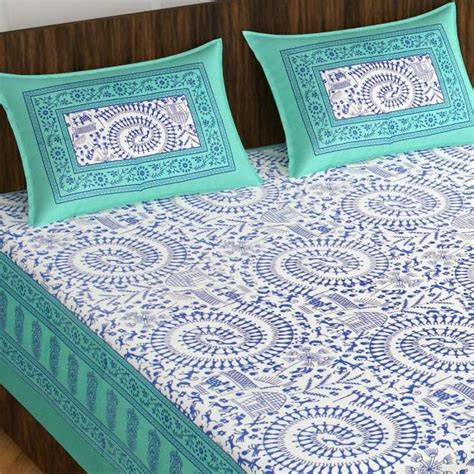 Lakhita Enterprises Cotton Double Bedsheet Queen Size With Pillow