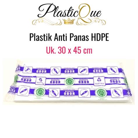 Jual Plastik Anti Panas 30x45 Cm Uk 5 KG Kantong Tahan Obor HD PE