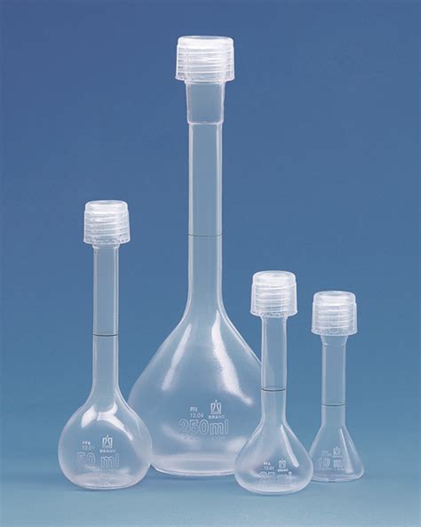 Volumetric Flask Ml Pfa Plastibrand Class A Gl With Screw