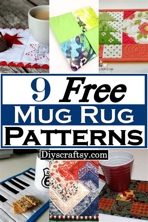 9 Free Easy Mug Rug Patterns For Beginners Diyscraftsy