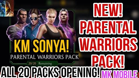 MK Mobile PARENTAL WARRIORS PACK OPENING Can I Get Klassic Movie